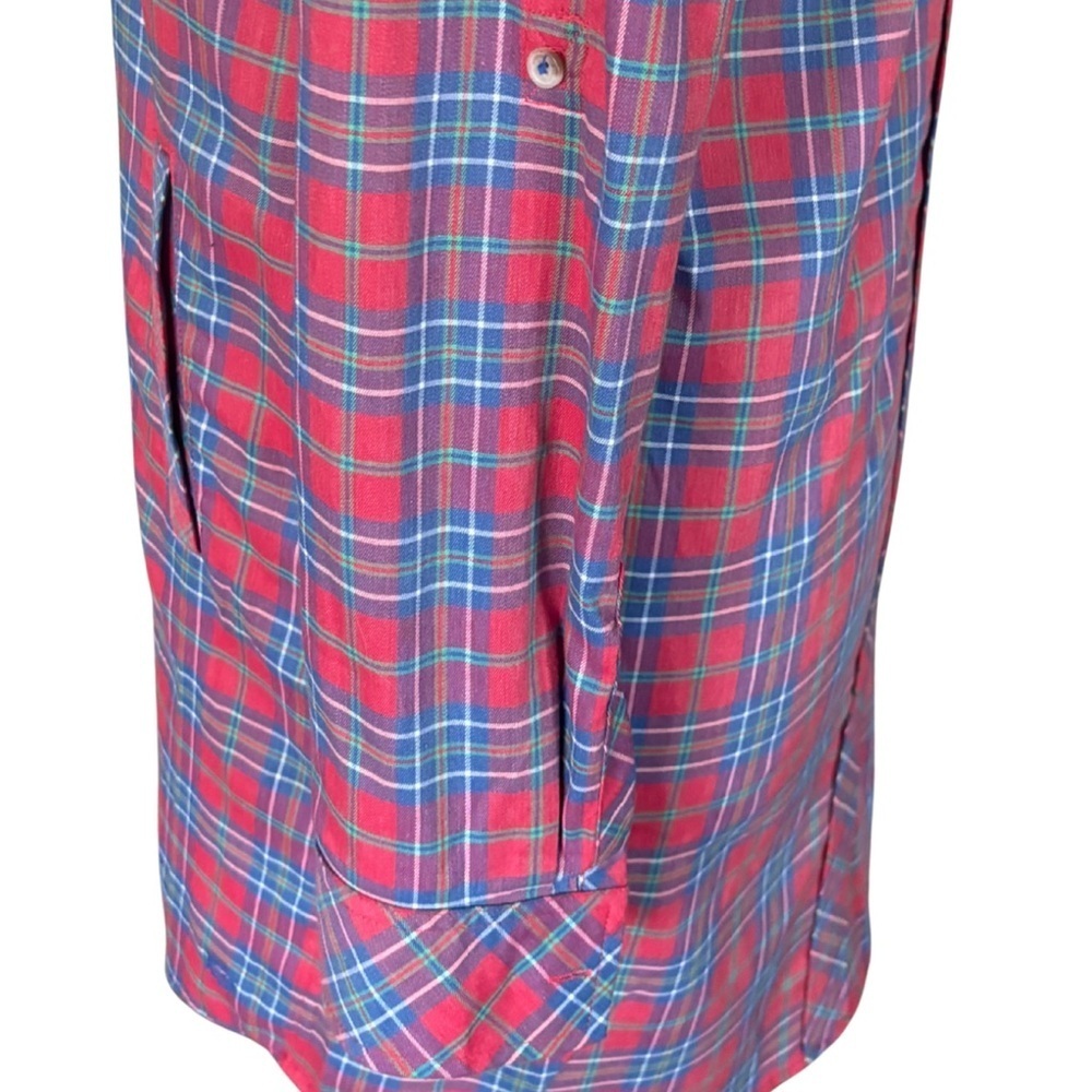 Southern Tide Plaid Shirt Dress – Size S - Picture 4 of 8